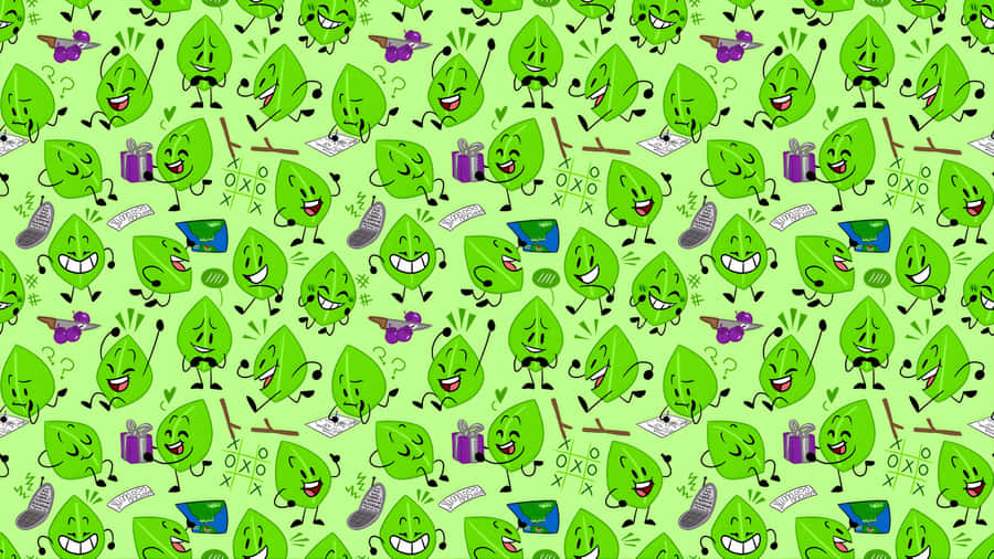 Bfdi Leafy Pattern Wallpaper