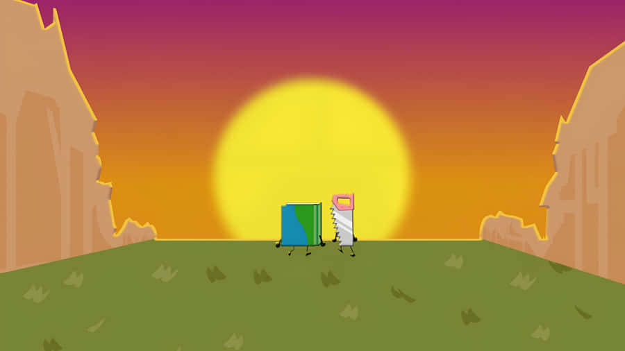 Bfdi Sunset Scene Wallpaper