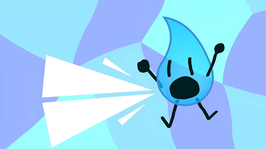 Bfdi Water Character Shouting Wallpaper