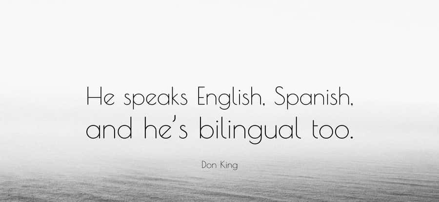 Bilingual Expression Quote Wallpaper