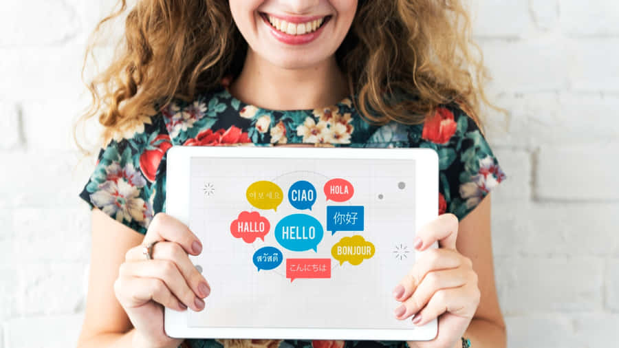 Bilingual Hello Translation Wallpaper