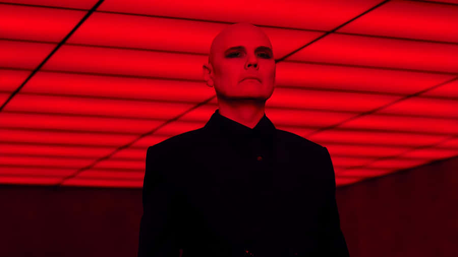 Billy Corgan In Red Light Wallpaper