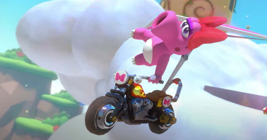 Birdo Showing Off Its Striking Appearance Wallpaper