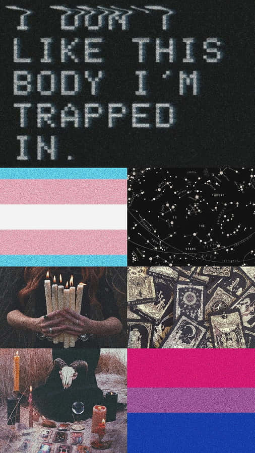 Bisexual Themed Collage Pfp Wallpaper