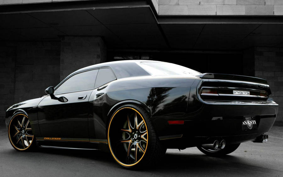 Black 2018 Dodge Challenger Demon Wallpaper