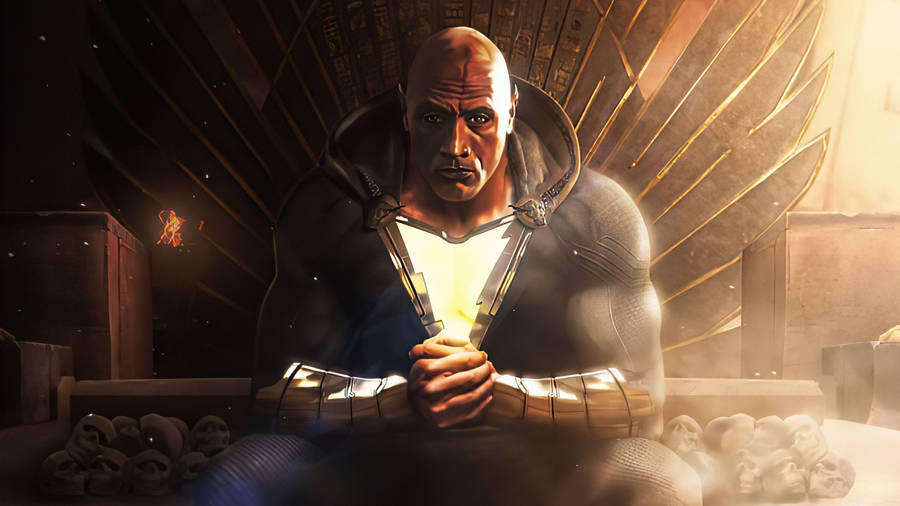 Black Adam - Dc's Superhuman In Close-up Wallpaper