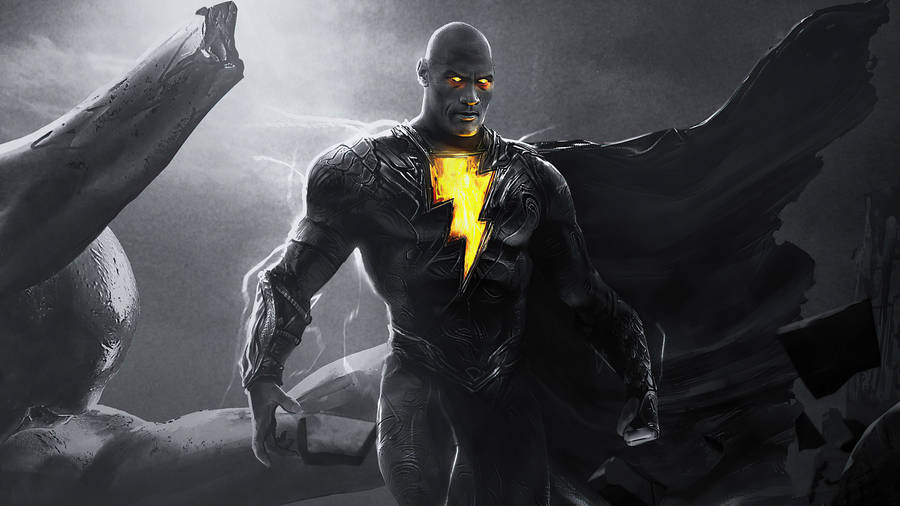 Black Adam Golden Glow Wallpaper