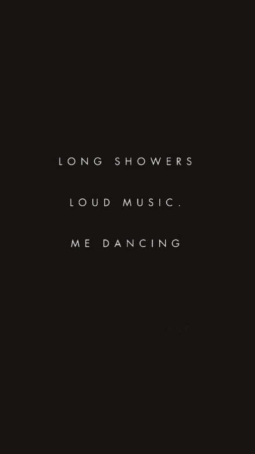 Black Aesthetic Quotes Desktop Showers Music Dancing Wallpaper