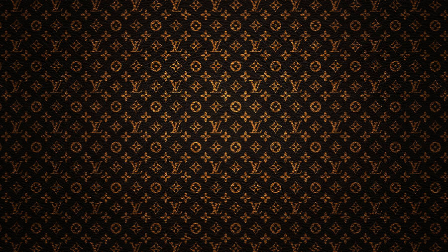 Black And Gold Louis Vuitton Pattern Wallpaper