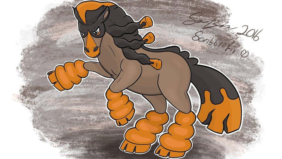 Black And Orange Mudsdale Wallpaper
