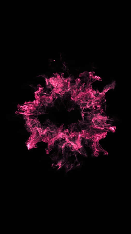 Black And Pink Iphone Magic Aura Wallpaper
