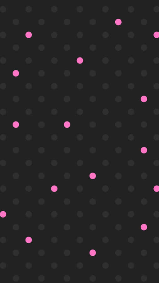 Black And Pink Iphone Tiny Dots Wallpaper