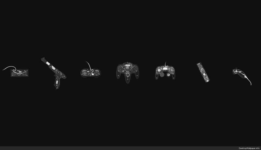 Black And White Aesthetic Pc Controller Wallpaper