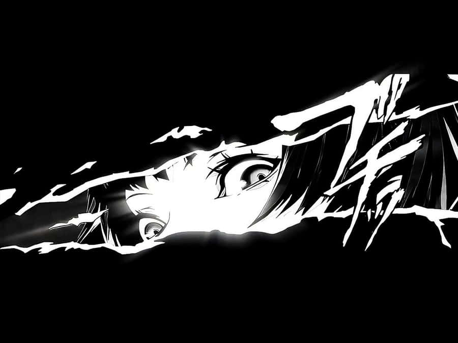 Black And White Anime Girl Wallpaper