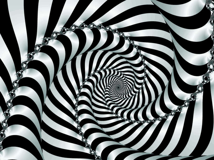Black And White Cool Optical Illusions Wallpaper