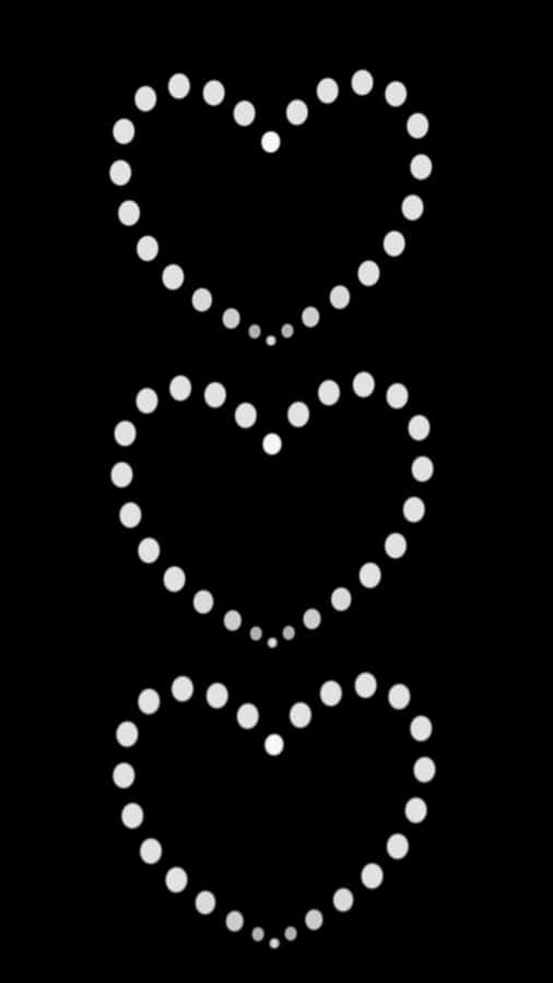 Black And White Dots Abstract Pattern Wallpaper