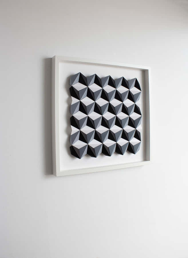 Black And White Geometric Pattern Wallpaper