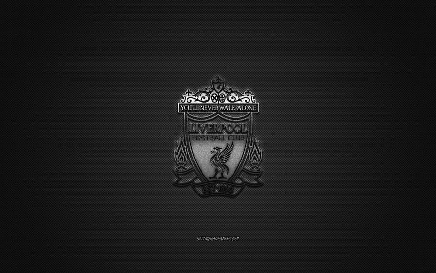 Black And White Liverpool 4k Logo Wallpaper