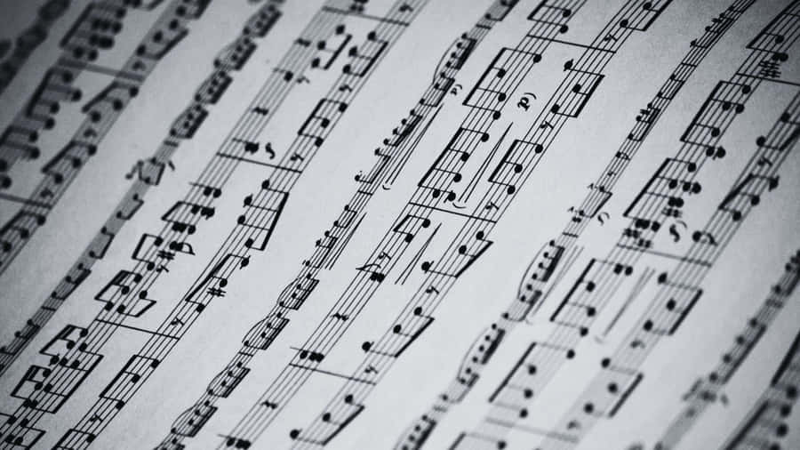 Black And White Piano Keyboard Close-up Wallpaper