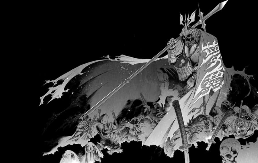 Black And White Samurai Warrior Wallpaper