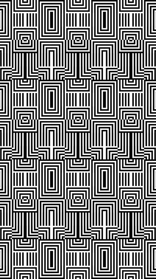 Black And White Squares And Rectangles Wallpaper