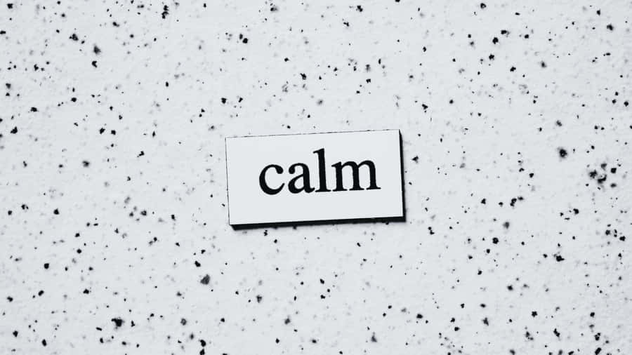 Black And White Word Typography Art Wallpaper