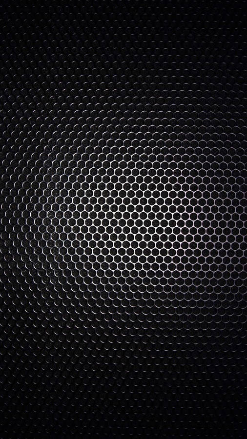Black Android Metal Hexagon Pattern Wallpaper
