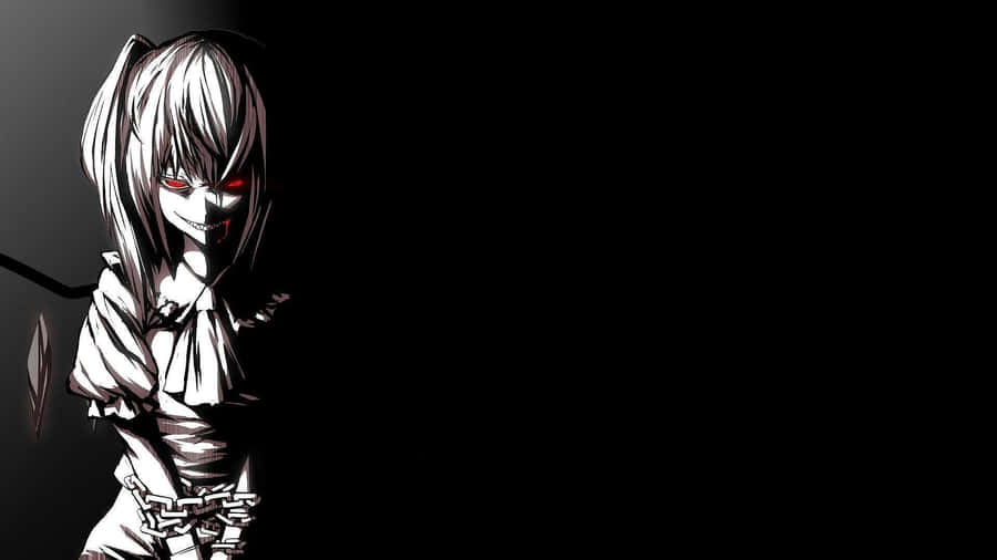 Black Anime Pfp Chained Anime Girl Wallpaper