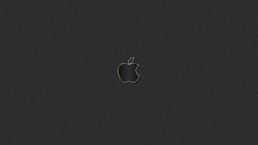 Black Apple Logo In Dark Gray Wallpaper