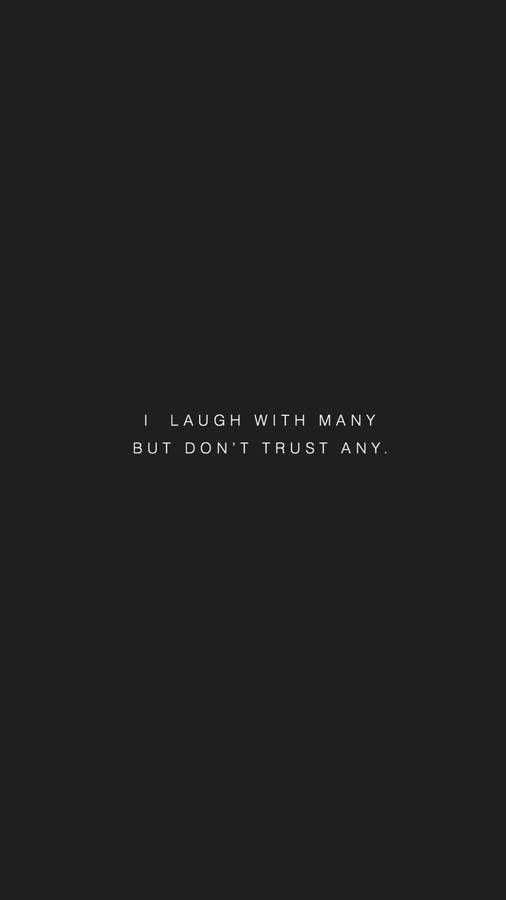 Black Background Sad Aesthetic Quote Wallpaper