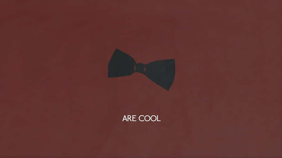 Black Bow Minimalist Design Wallpaper