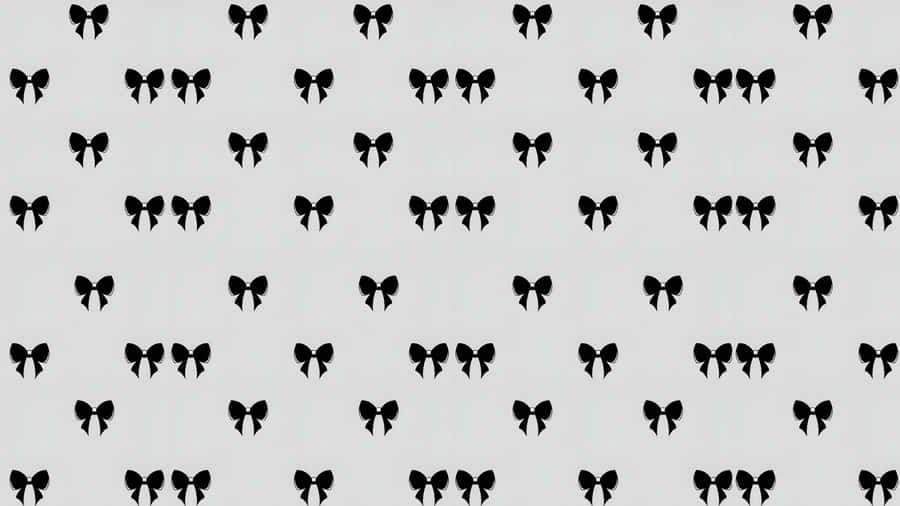 Black Bow Pattern Design Wallpaper