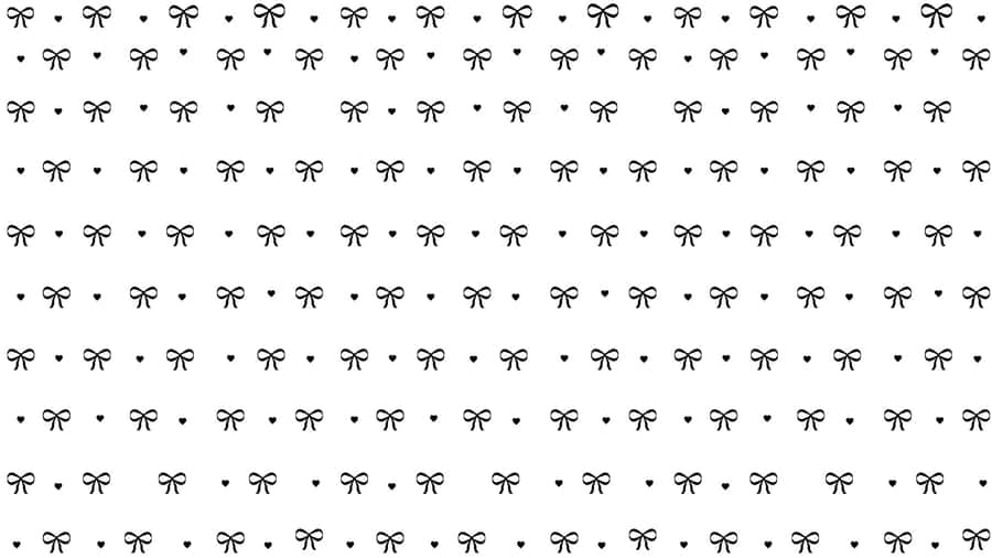 Black Bow Pattern Design Wallpaper