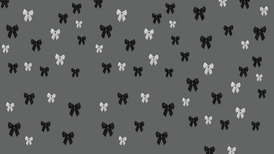 Black Bow Pattern Design Wallpaper