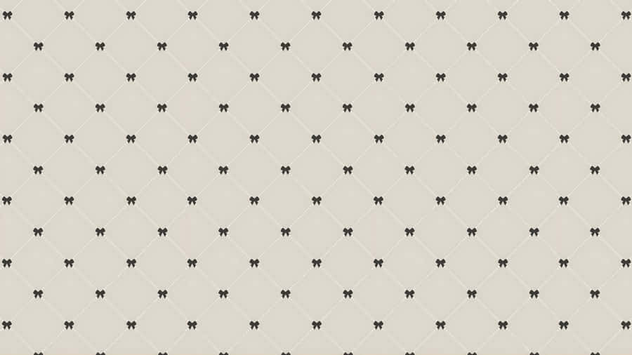 Black Bow Pattern Fabric Wallpaper