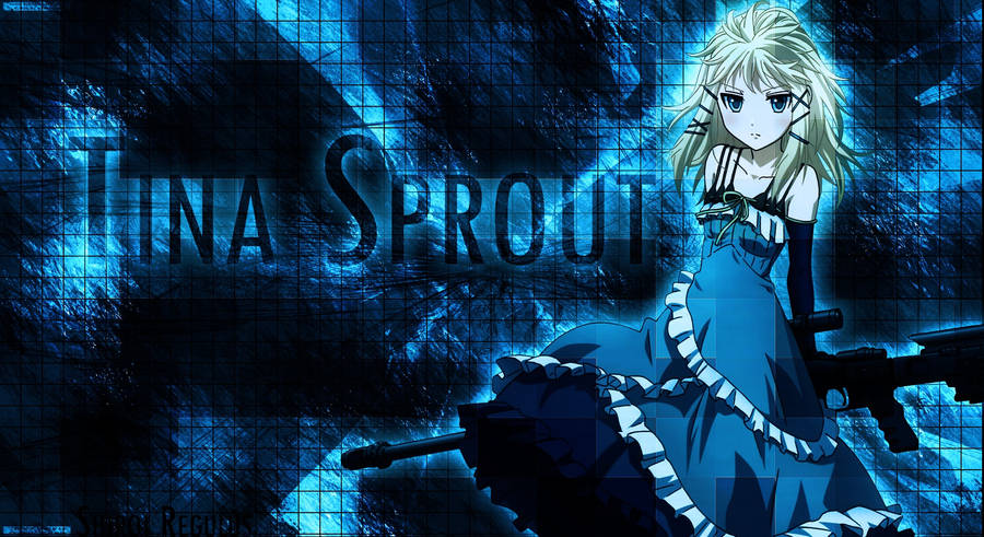 Black Bullet Tina Black And Blue Wallpaper