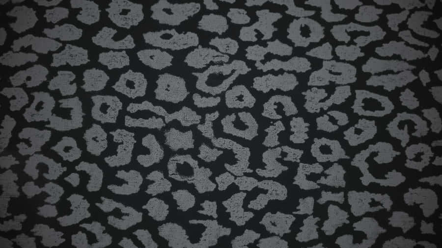 Black Cheetah Print Fabric Wallpaper