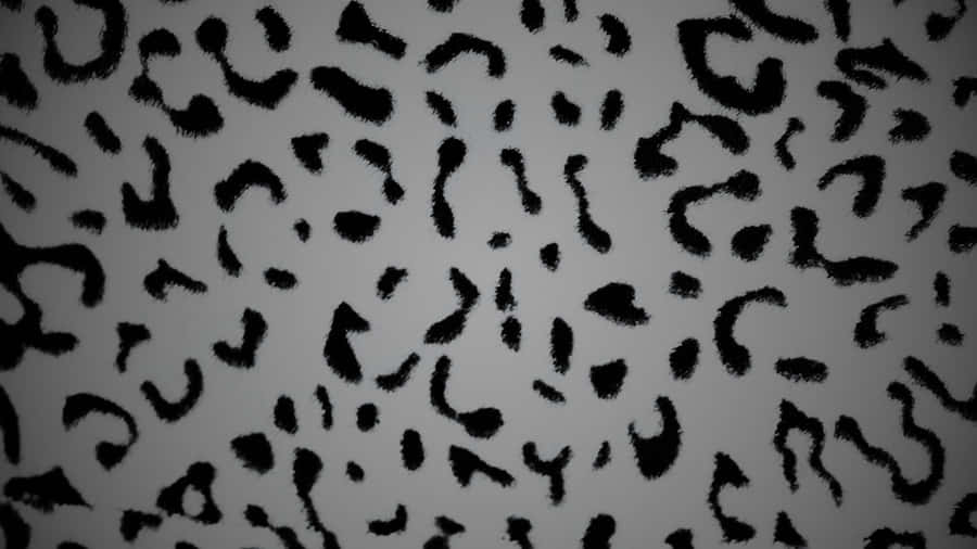 Black Cheetah Print Pattern Wallpaper