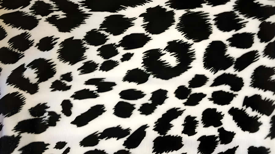 Black Cheetah Print Pattern Wallpaper