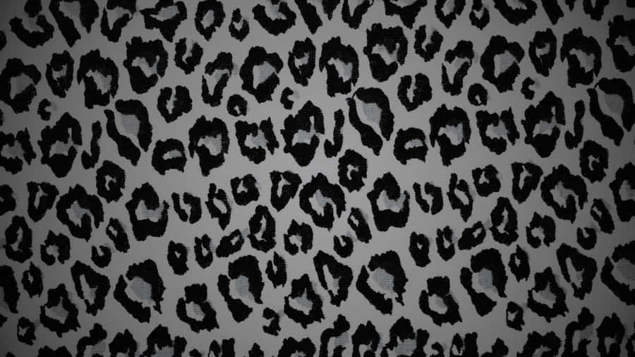 Black Cheetah Print Pattern Wallpaper