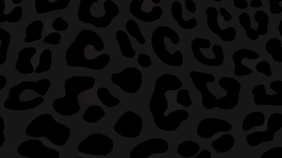 Black Cheetah Print Pattern Wallpaper