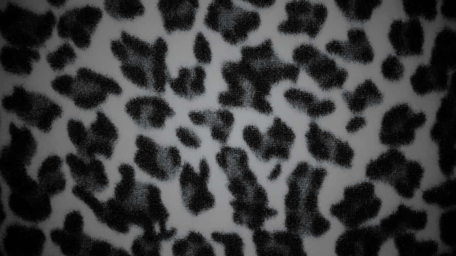 Black Cheetah Print Pattern Wallpaper