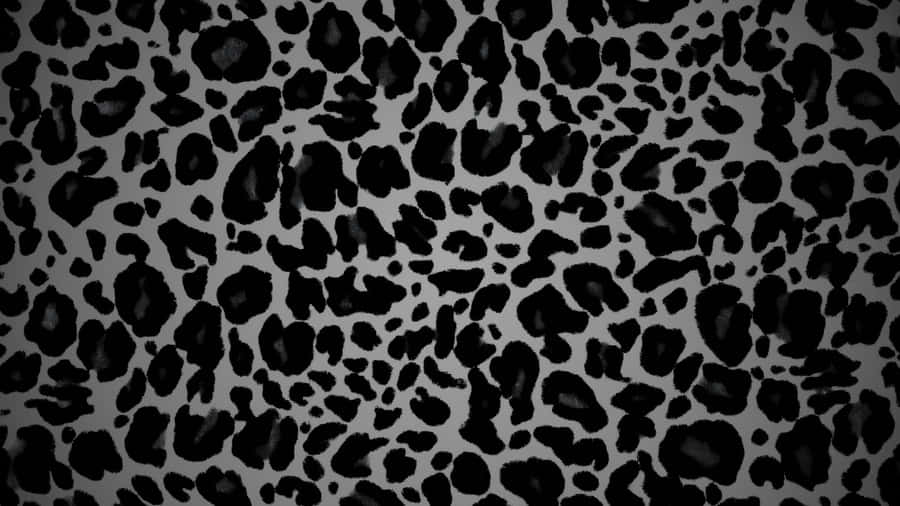 Black Cheetah Print Pattern Wallpaper