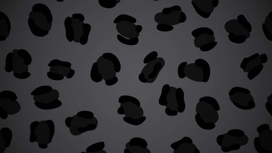 Black Cheetah Print Pattern Wallpaper