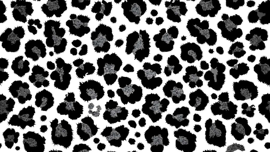 Black Cheetah Print Pattern Wallpaper