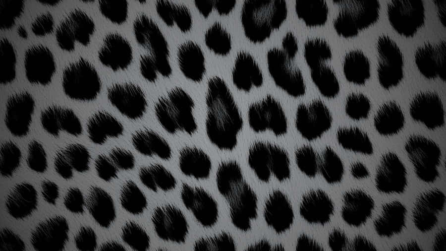 Black Cheetah Print Pattern Wallpaper