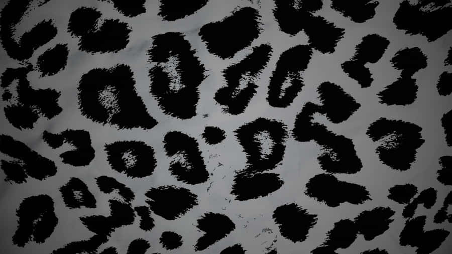 Black Cheetah Print Pattern Wallpaper