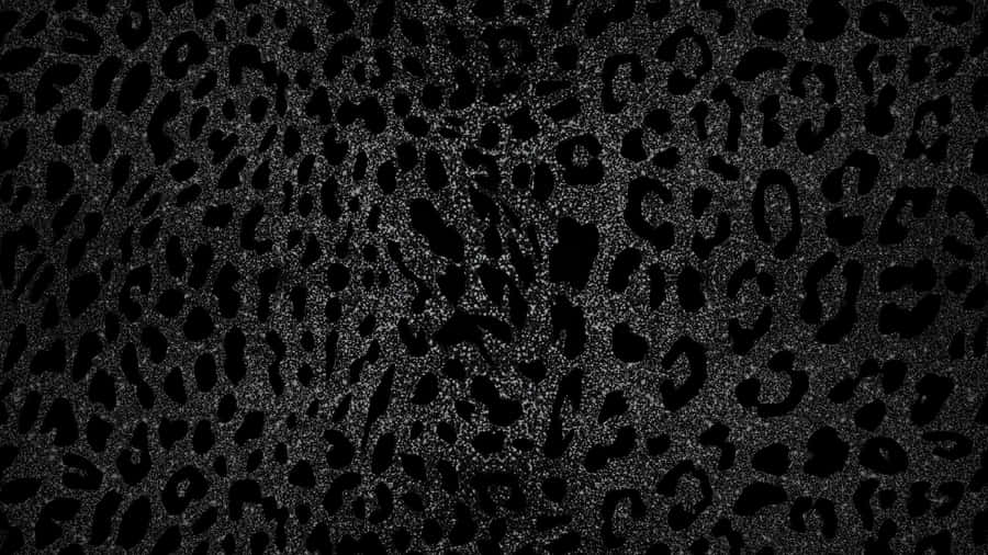 Black Cheetah Print Texture Wallpaper