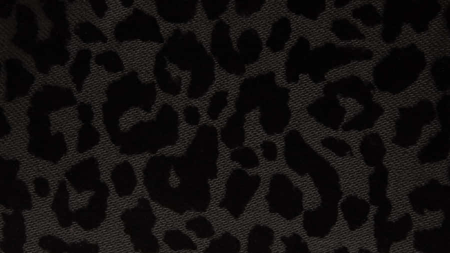 Black Cheetah Print Texture Wallpaper