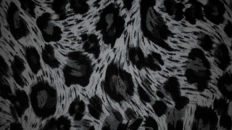 Black Cheetah Print Texture Wallpaper